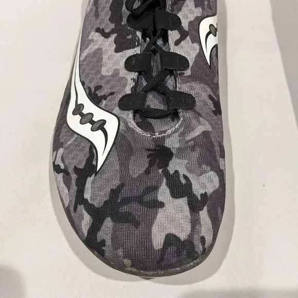 Saucony Men's Vendetta Spike Racing Shoes Size 12.5 Gray White Running Athletic - Picture 4 of 10